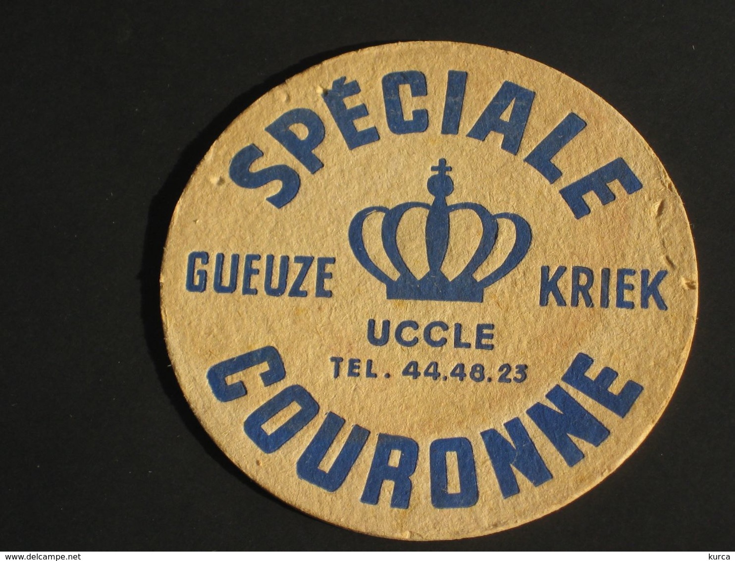 Oud Viltje GUEUZE KRIEK Brasserie COURONNE UCCLE Ukkel (recto-verso) - Sous-bocks