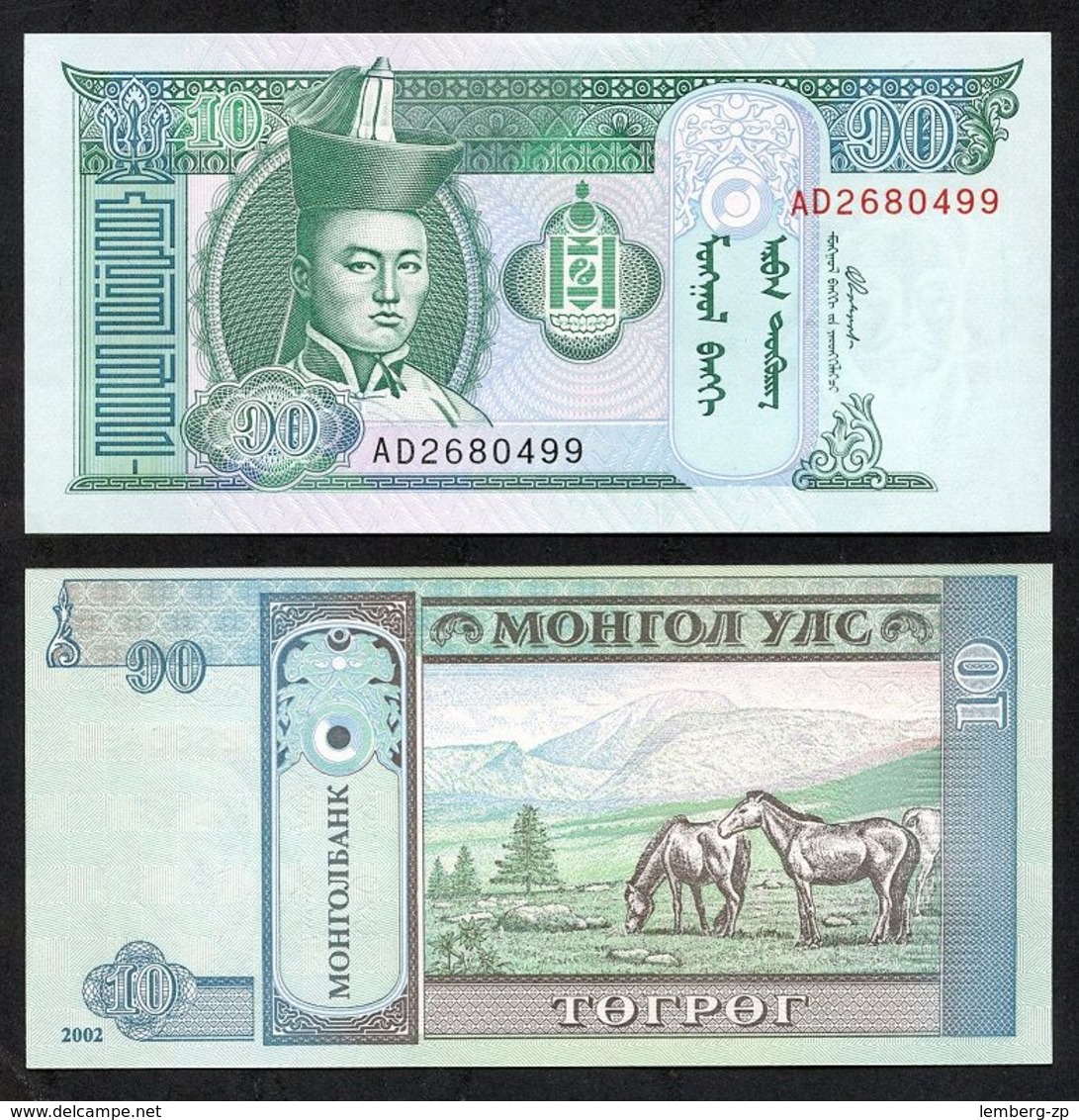 Mongolia - 10 Togrog 2002 P. 62b UNC Lemberg-Zp - Mongolei