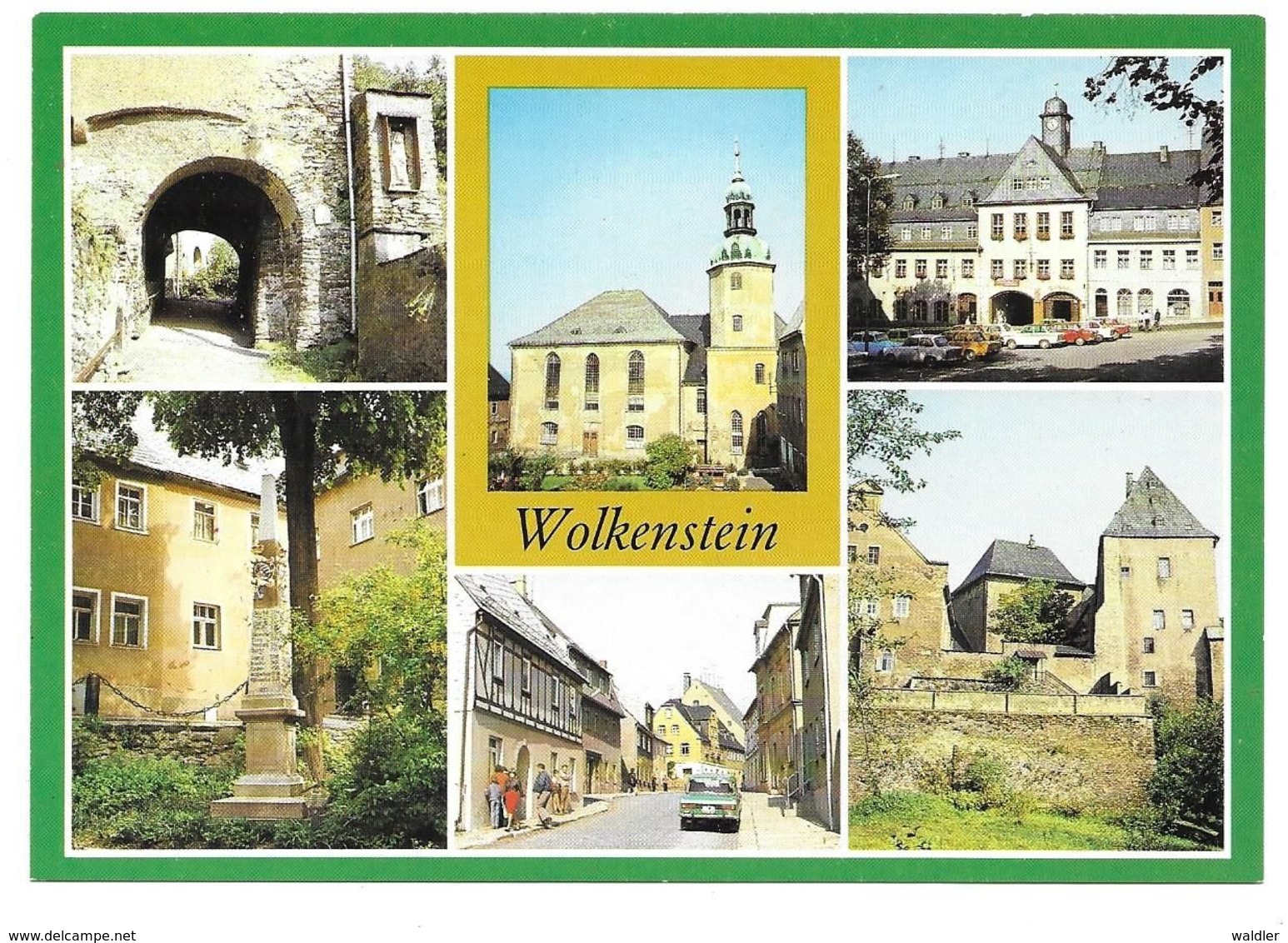 9372  WOLKENSTEIN  (Kr. ZSCHOPAU)   MEHRBILD  1990 - Zschopau