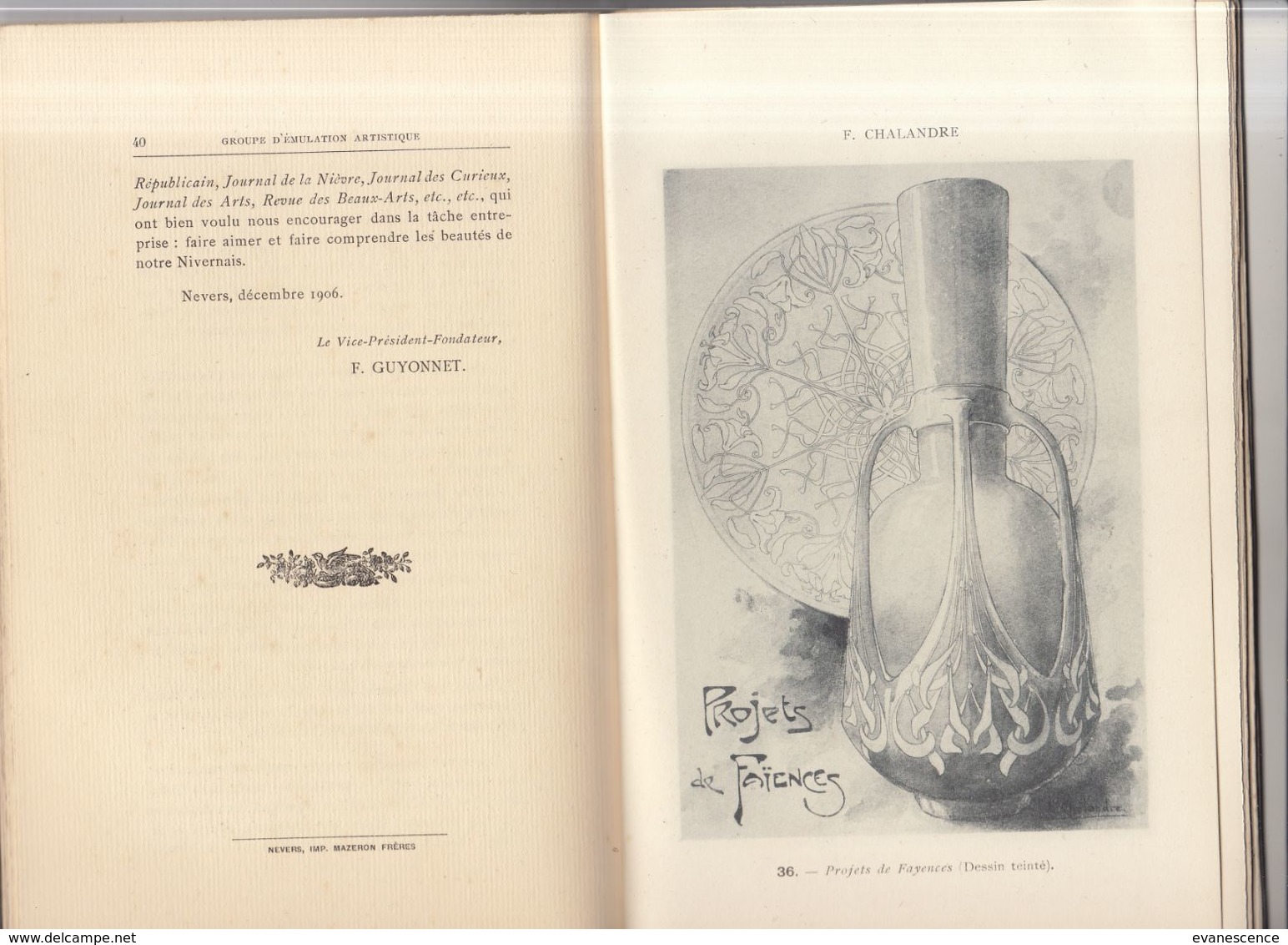 Les Artistes Du Nivernais  : Exposition : Livre 1907  ///  Ref.  Juil.  20 - Nevers