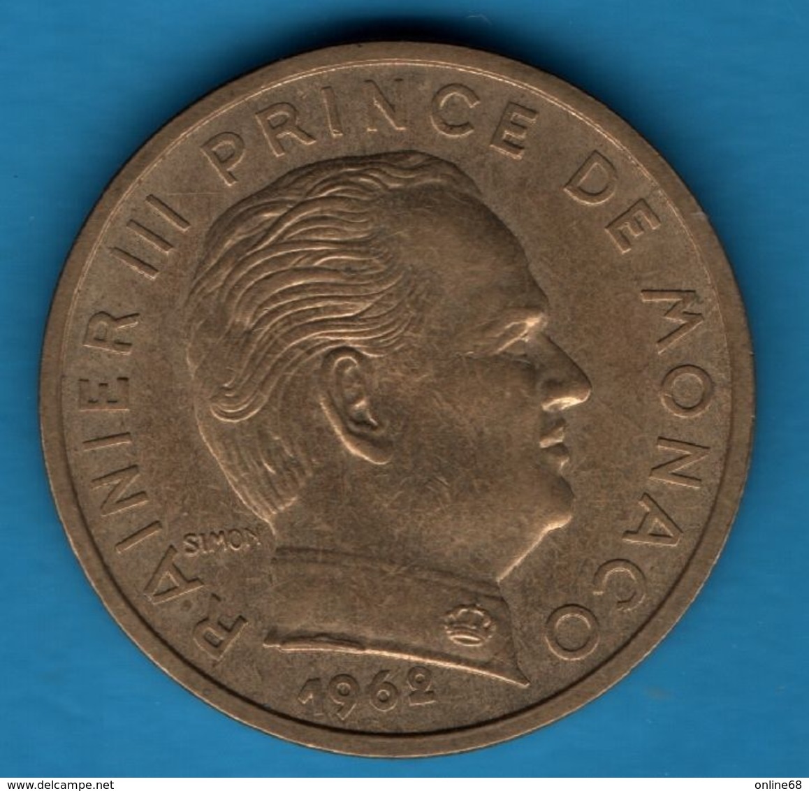 MONACO 50 CENTIMES 1962	KM# 144  Rainier III - 1960-2001 Nouveaux Francs