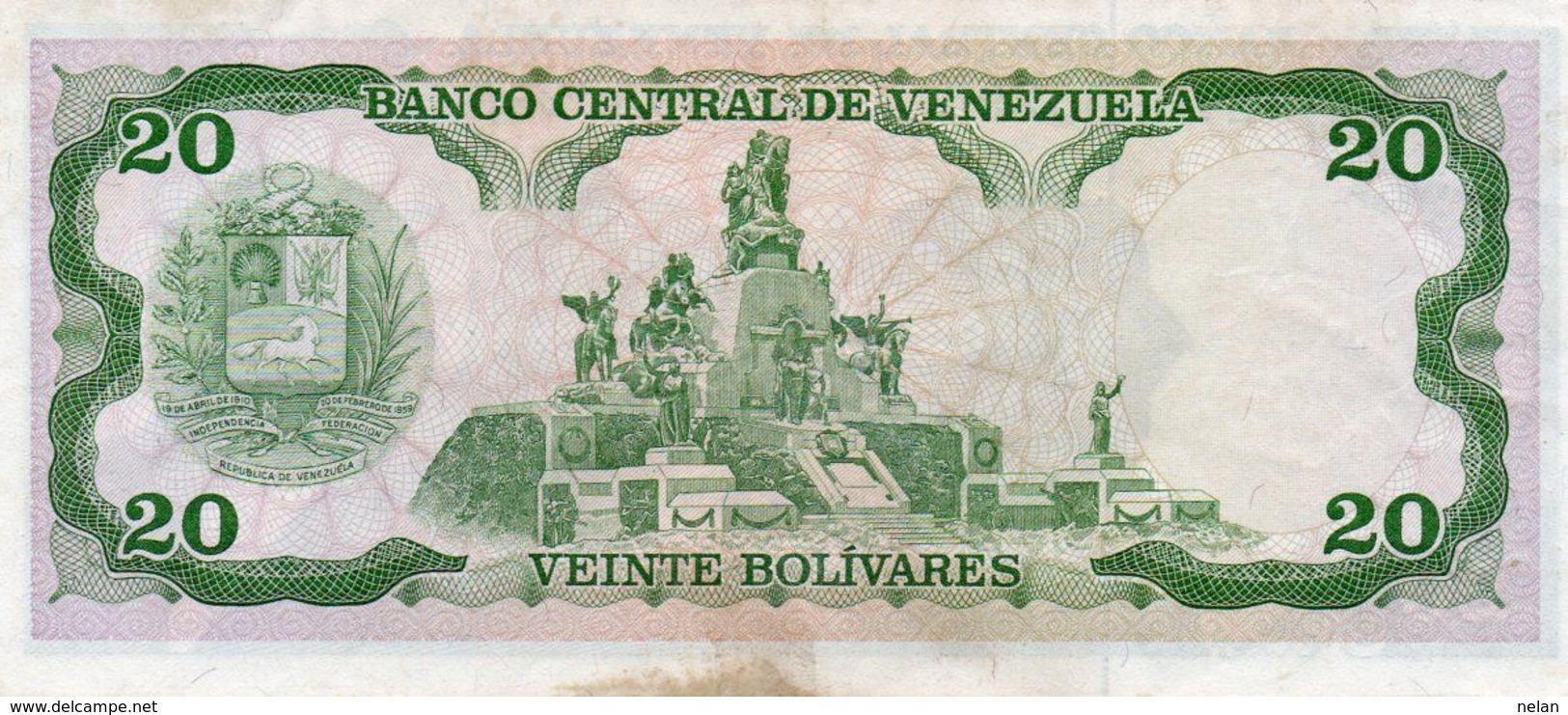 VENEZUELA 20 BOLIVARES 1995 P-63e   Aunc - Venezuela