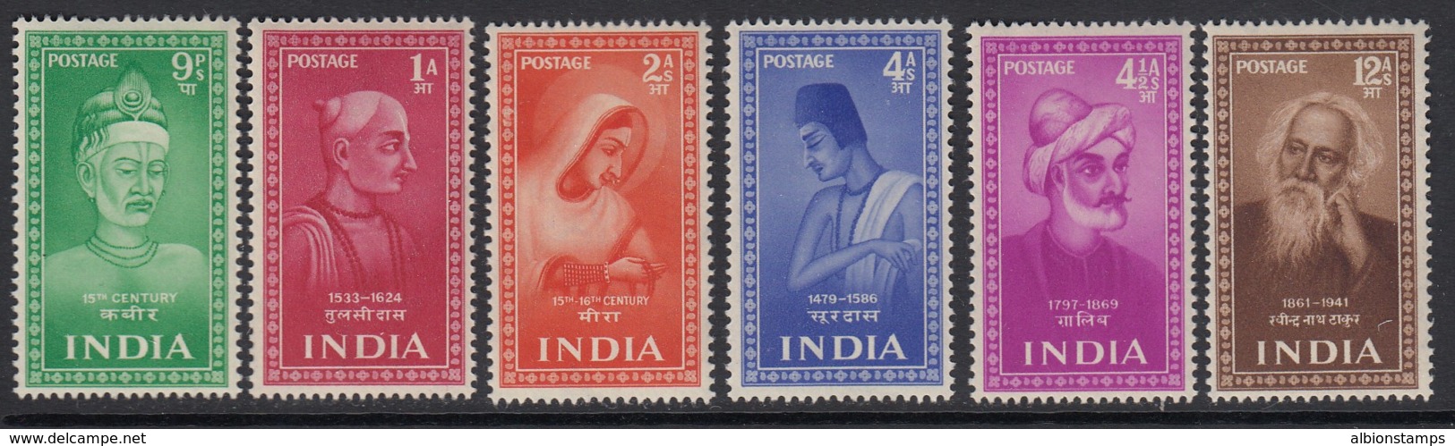 India Sc 237-242 (SG 337-342), MHR - 1936-47 King George VI