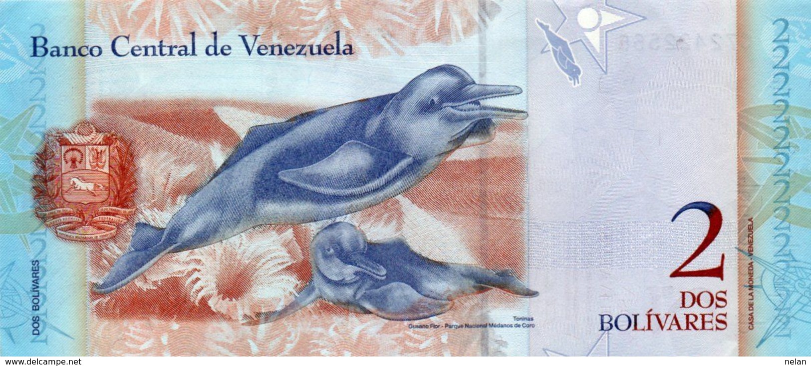 VENEZUELA 2 BOLIVARES 2007  P-88a   Aunc - Venezuela