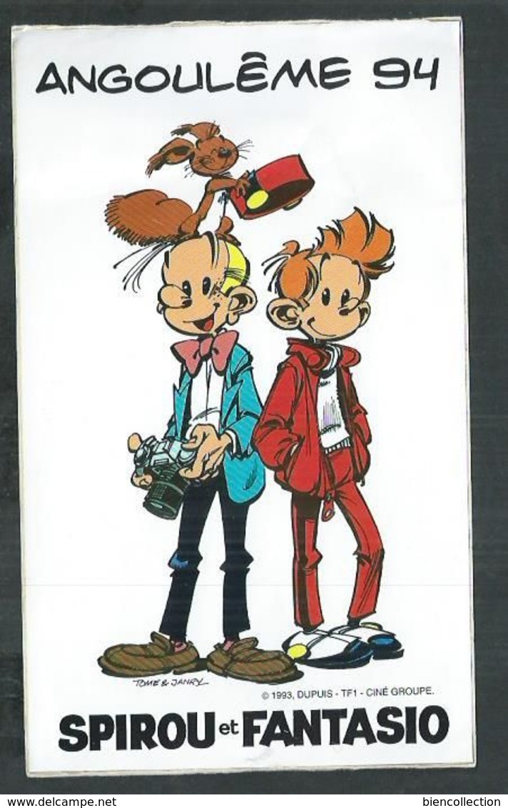 Autocollant Festival BD D'Angoulème 1994 "Spirou Et Fantasio " - Stickers