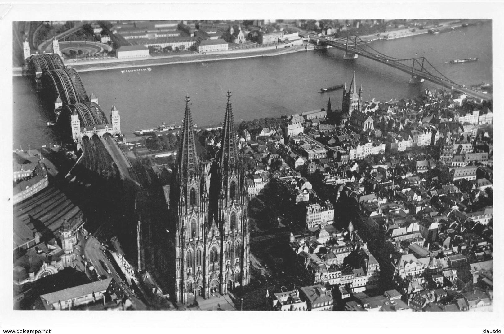 Köln S/w Blanc Dom Von Oben - Koeln