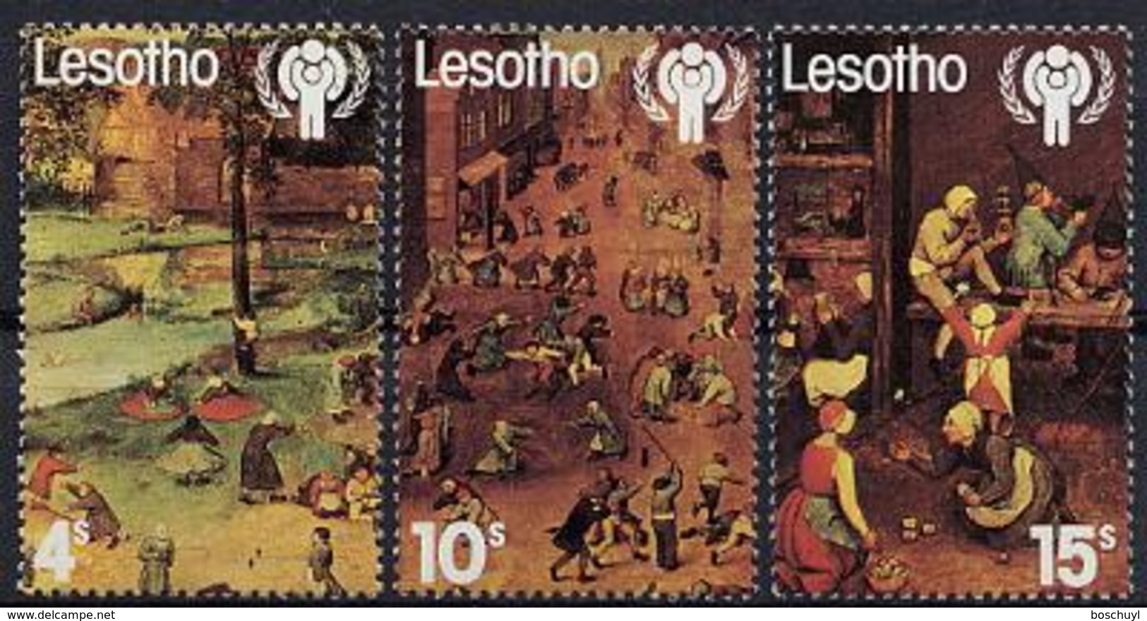 Lesotho, 1979, International Year Of The Child, IYC, United Nations, MNH, Michel 278-280 - Lesotho (1966-...)