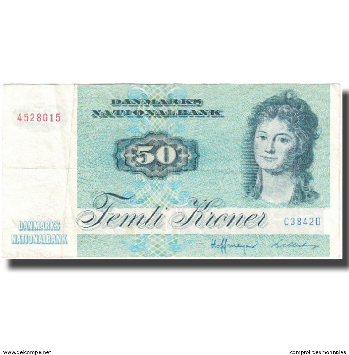 Billet, Danemark, 50 Kroner, 1972, KM:50a, TTB - Dänemark