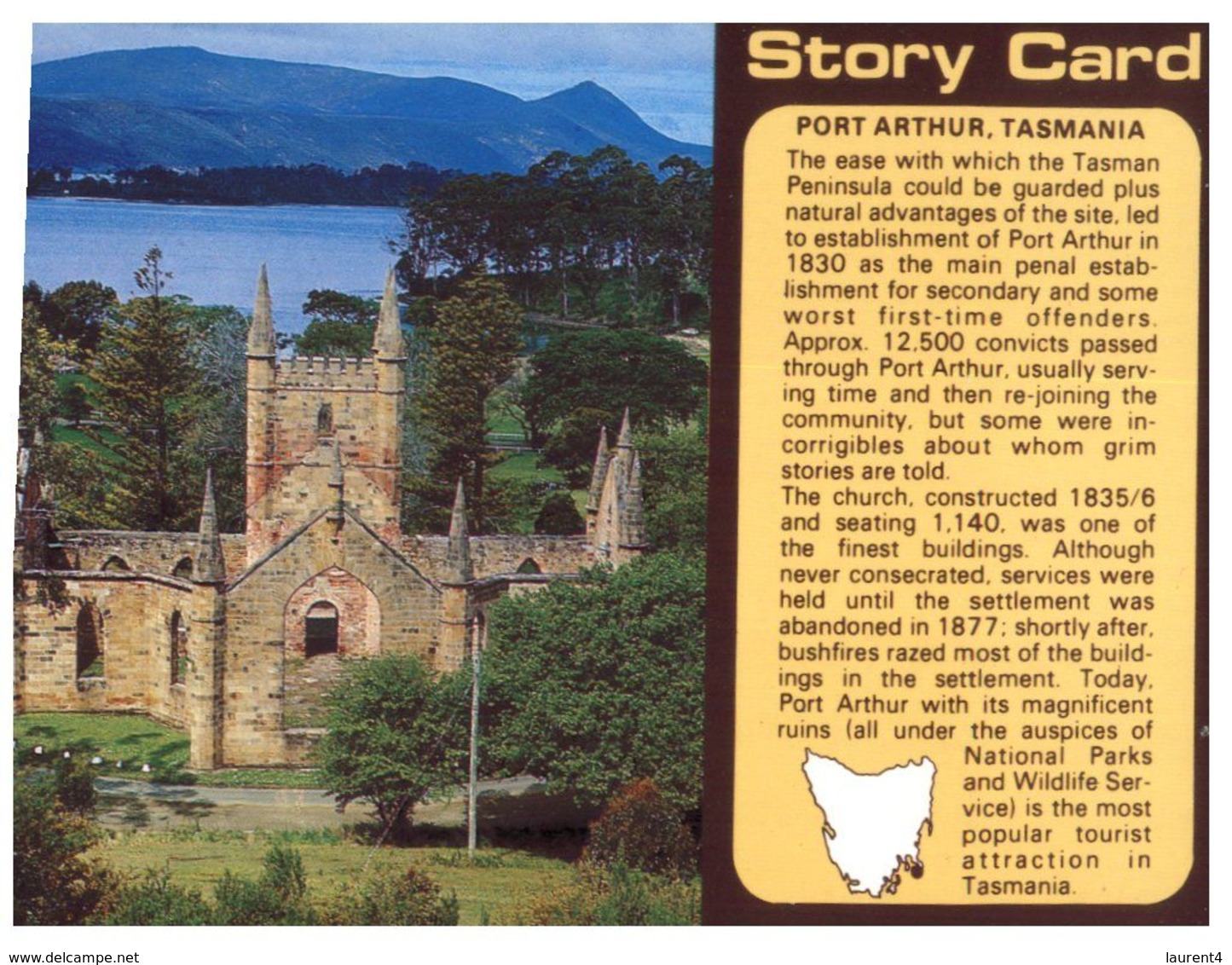 (B 16) Australia - TAS - Port Arthur Historic Church - Port Arthur