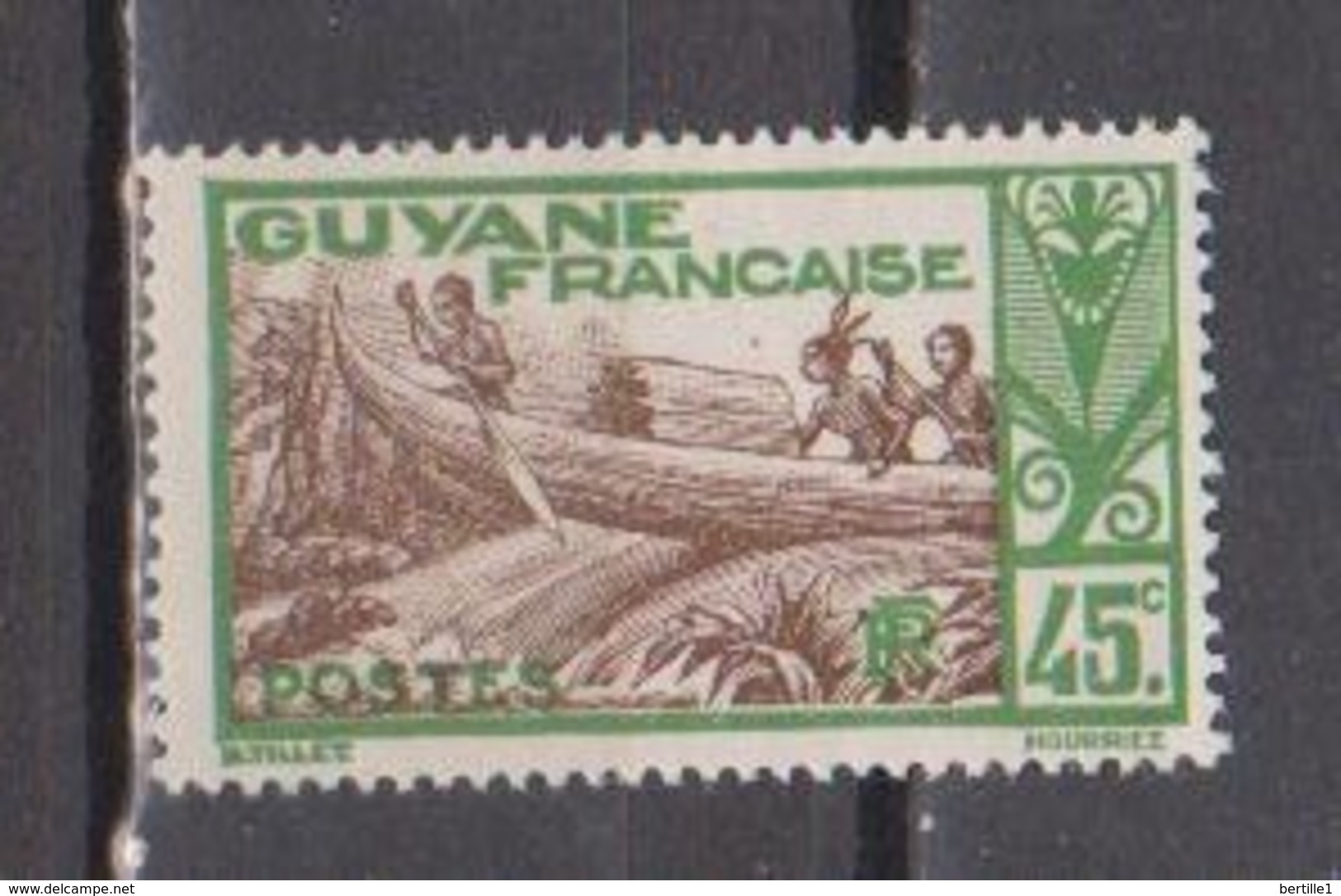 GUYANE   N°  YVERT  :    119  NEUF AVEC  CHARNIERES      ( CH   3 / 29 ) - Ongebruikt