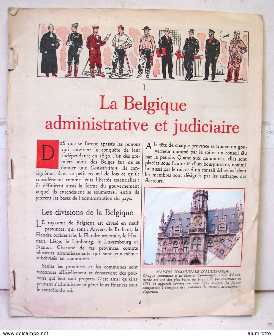 Liv. 381. La Géographie De La Belgique. Editions Du Lombard. Vendu Pour Ses Chromos - Aiglon