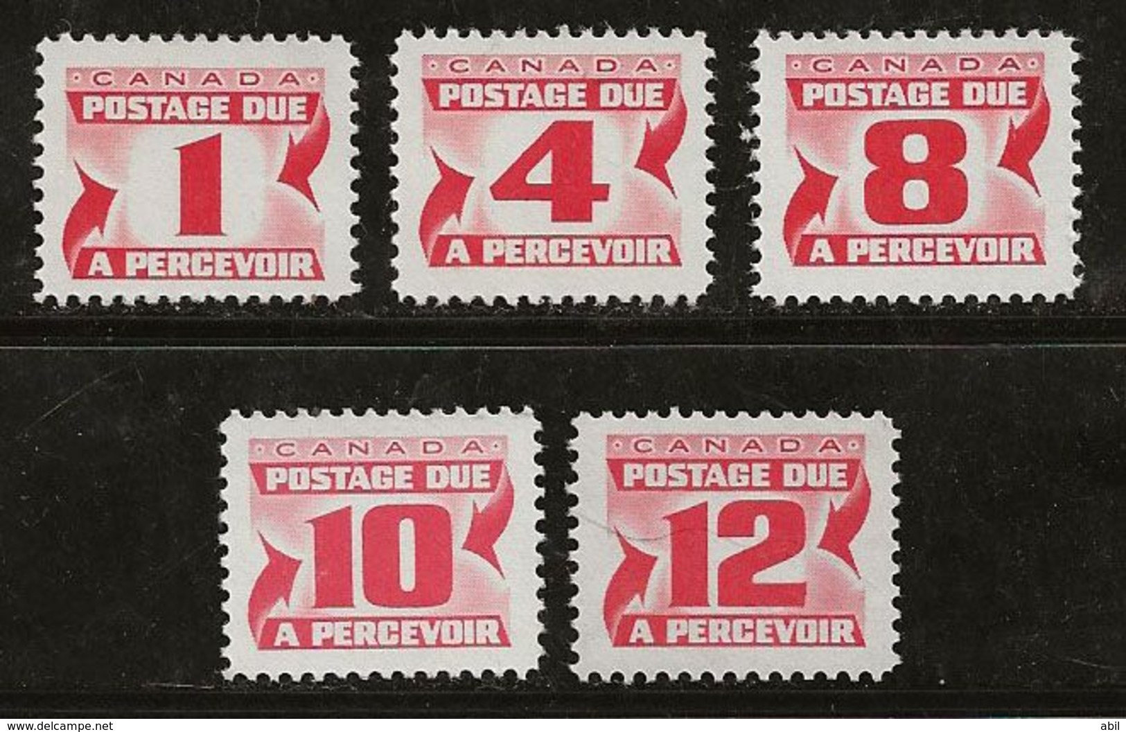 Canada 1969-1971 N° Y&T : TT 28 à 33 - 30 (dent. 12) ** - Port Dû (Taxe)