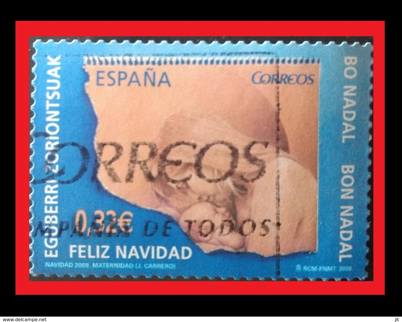 072. SPAIN 2009 USED STAMP CHRISTMAS - Oblitérés