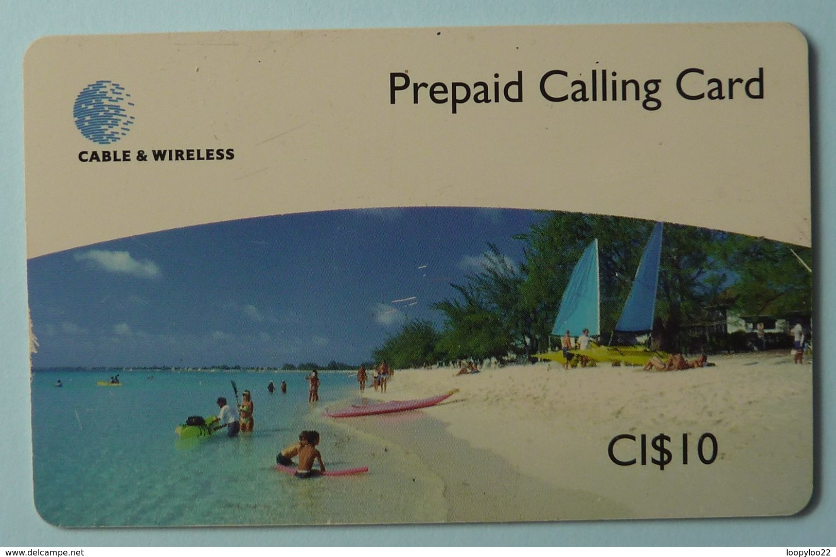 CAYMAN ISLANDS - Prepaid - CAY-P21 - CAY 21 - Seven Mile Beach - $10 - Used - Isole Caiman