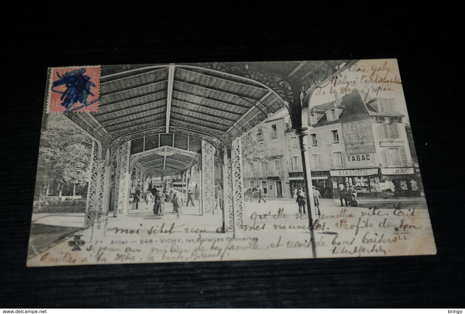 16695-                  VICHY, LES GALERIES COUVERTES - 1905 - Vichy