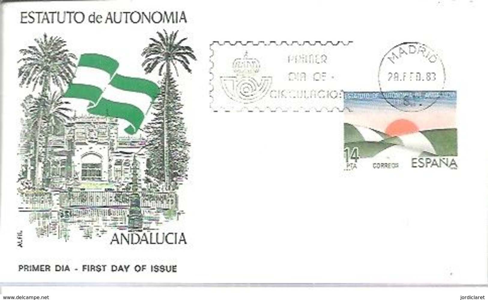 FDC  1983  MARCA  ALFIL - FDC