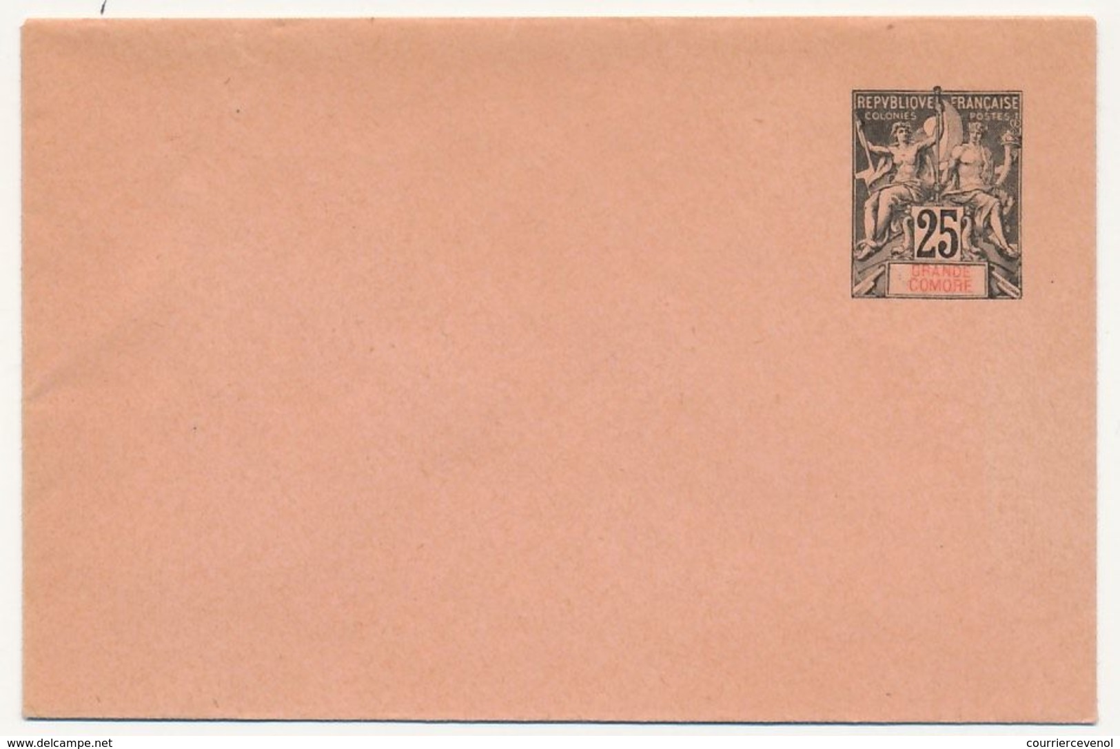 GRANDE COMORE - Entier Enveloppe 25c - EN5 - Neuve - Storia Postale