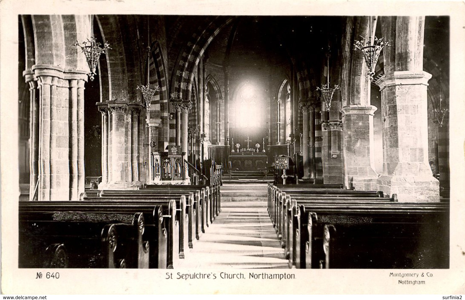 NORTHANTS - NORTHAMPTON - ST SEPULCHRE'S CHURCH (Interior) RP N55 - Northamptonshire