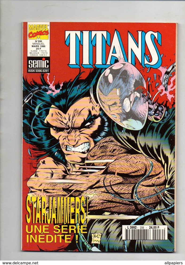 Titans N°206 Blackwulf - Force Works - Excalibur De 1996 - Titans