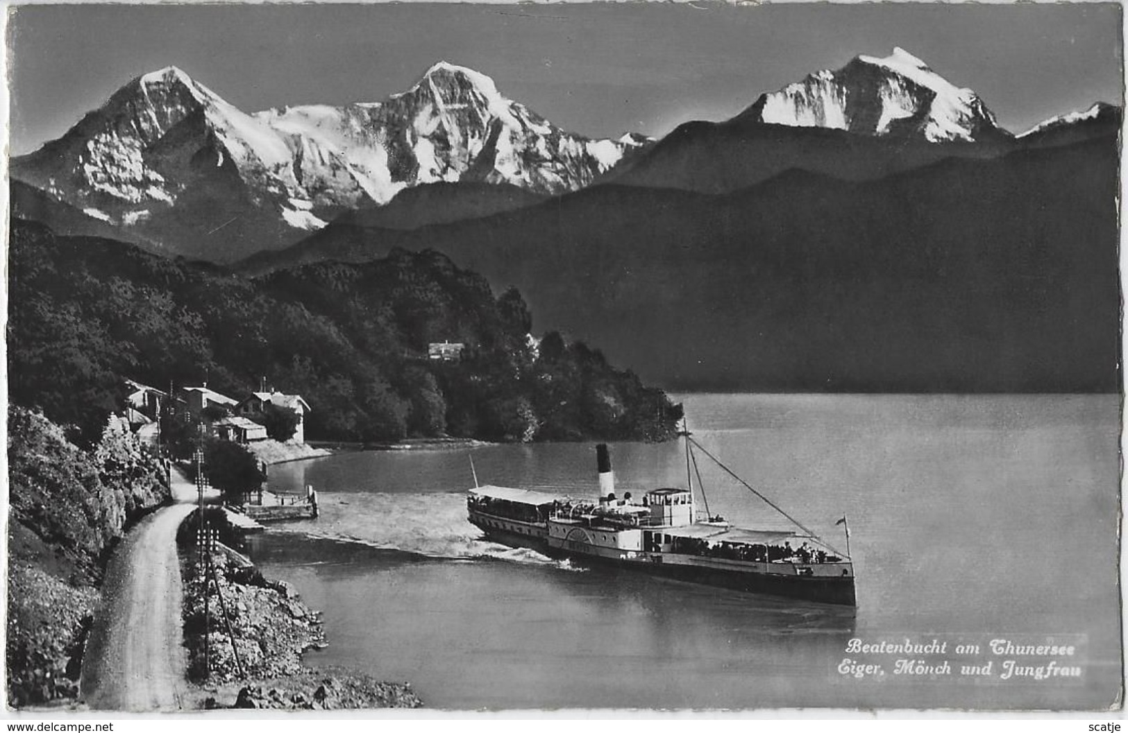 Beatenbucht Am Thunersee.   -   Eiger, Mönch Und Jungfrau.   -   1953   Naar   Gand - Paquebots