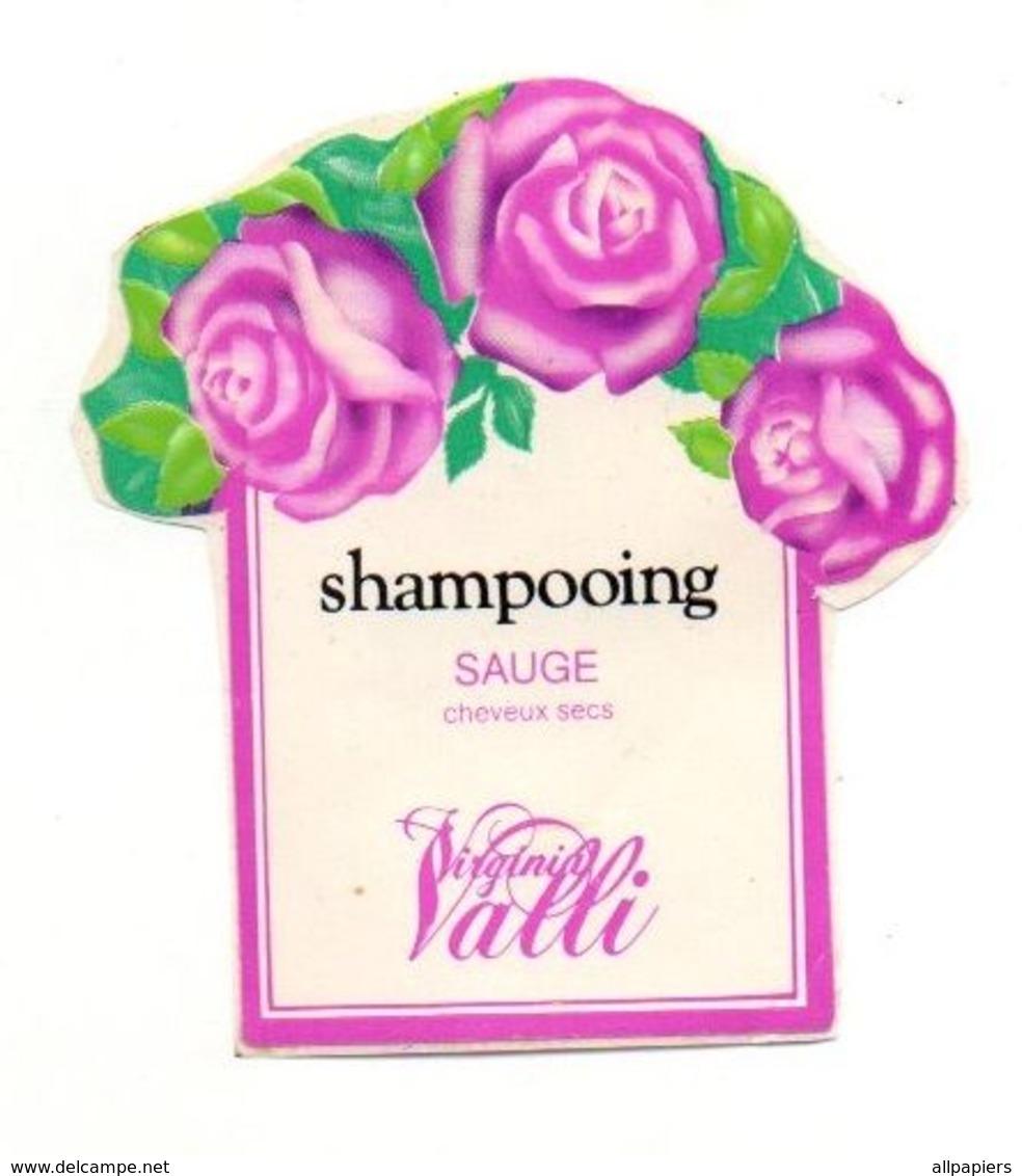 Autocollant Shampoing Sauge Virginia Valli - Format : 7x6.5 Cm - Adesivi