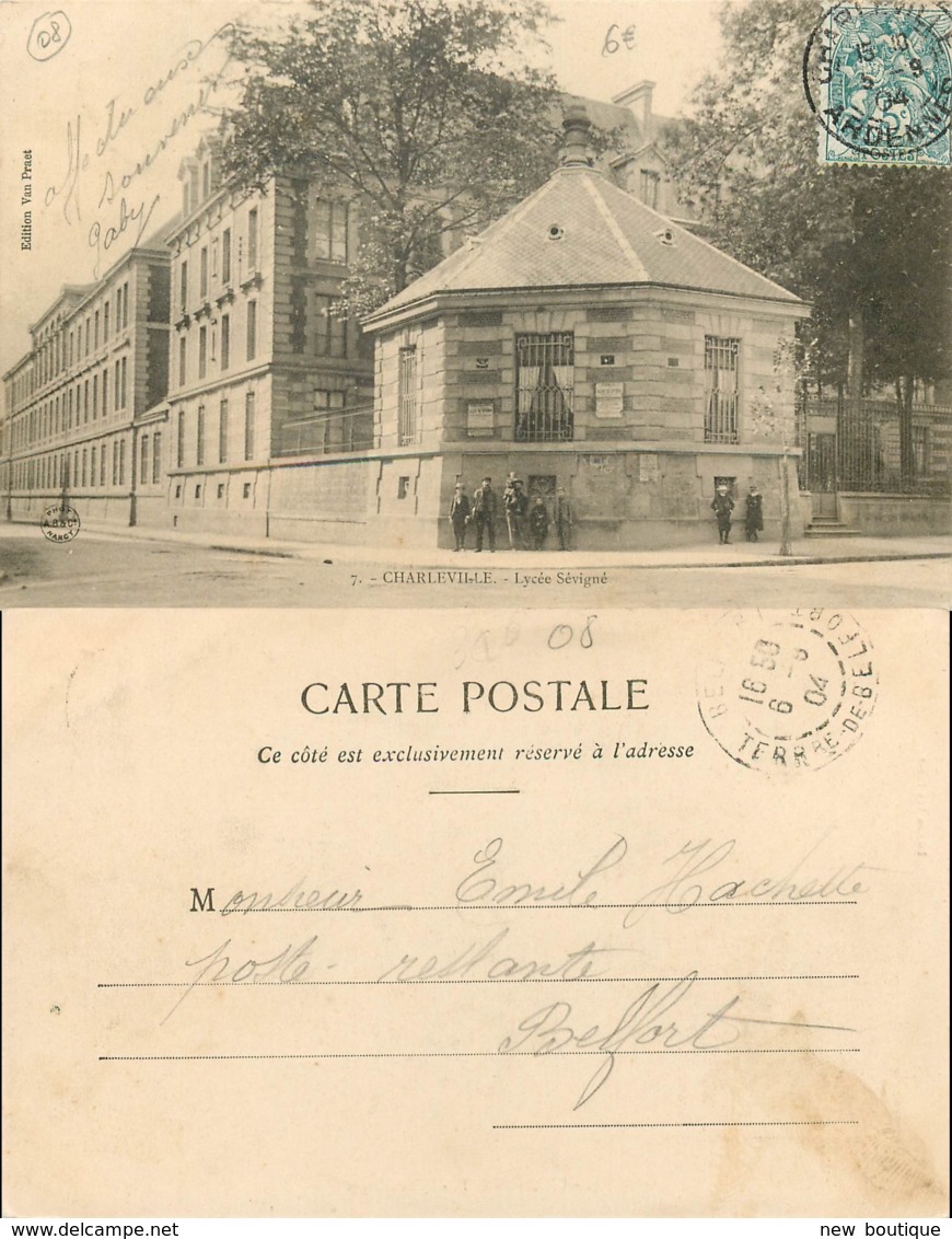 NB - [501169]B/TB//-France 1907 - (08) Ardennes, Charleville, Lycée Sévigné - Charleville