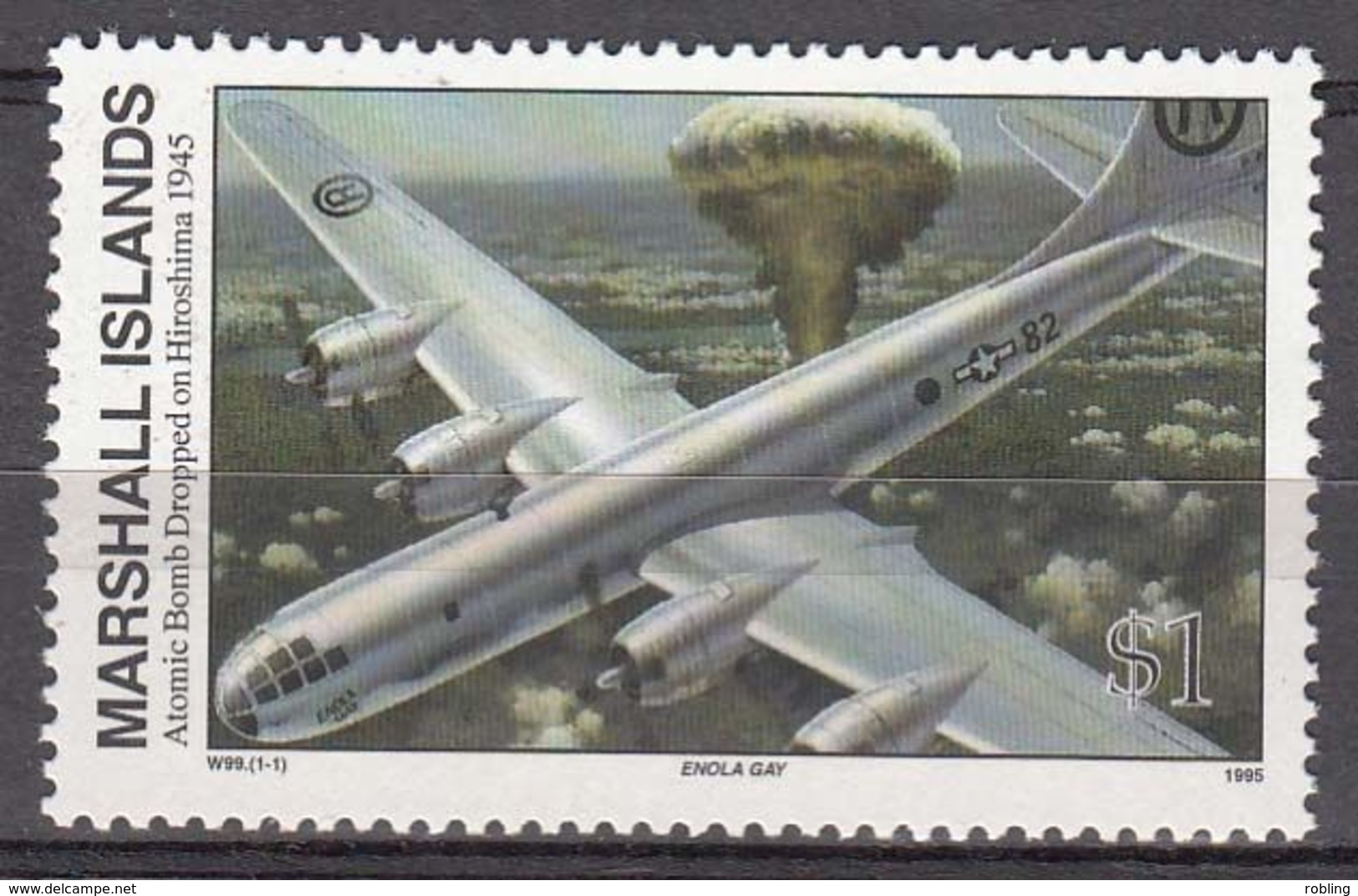 Marshall Islands 1995 WO II Atomic Bomb Dropped On Hiroshima 1945  Michel  609  MNH 28102 - Islas Marshall