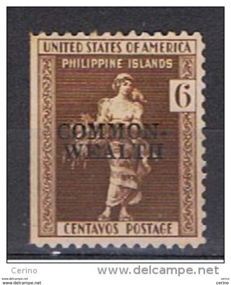 PHILIPPINES:  1936  OVERPRINTED  -  6 C. UNUSED  STAMP  -  NOT PERFORATED ON THE LEFT  -  YV/TELL. 274 - Philippinen