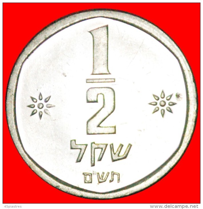 * LION: PALESTINE (israel) ★ 1/2 SHEKEL 5740 (1980) MINT LUSTRE! LOW START&#9733; NO RESERVE! - Autres – Asie