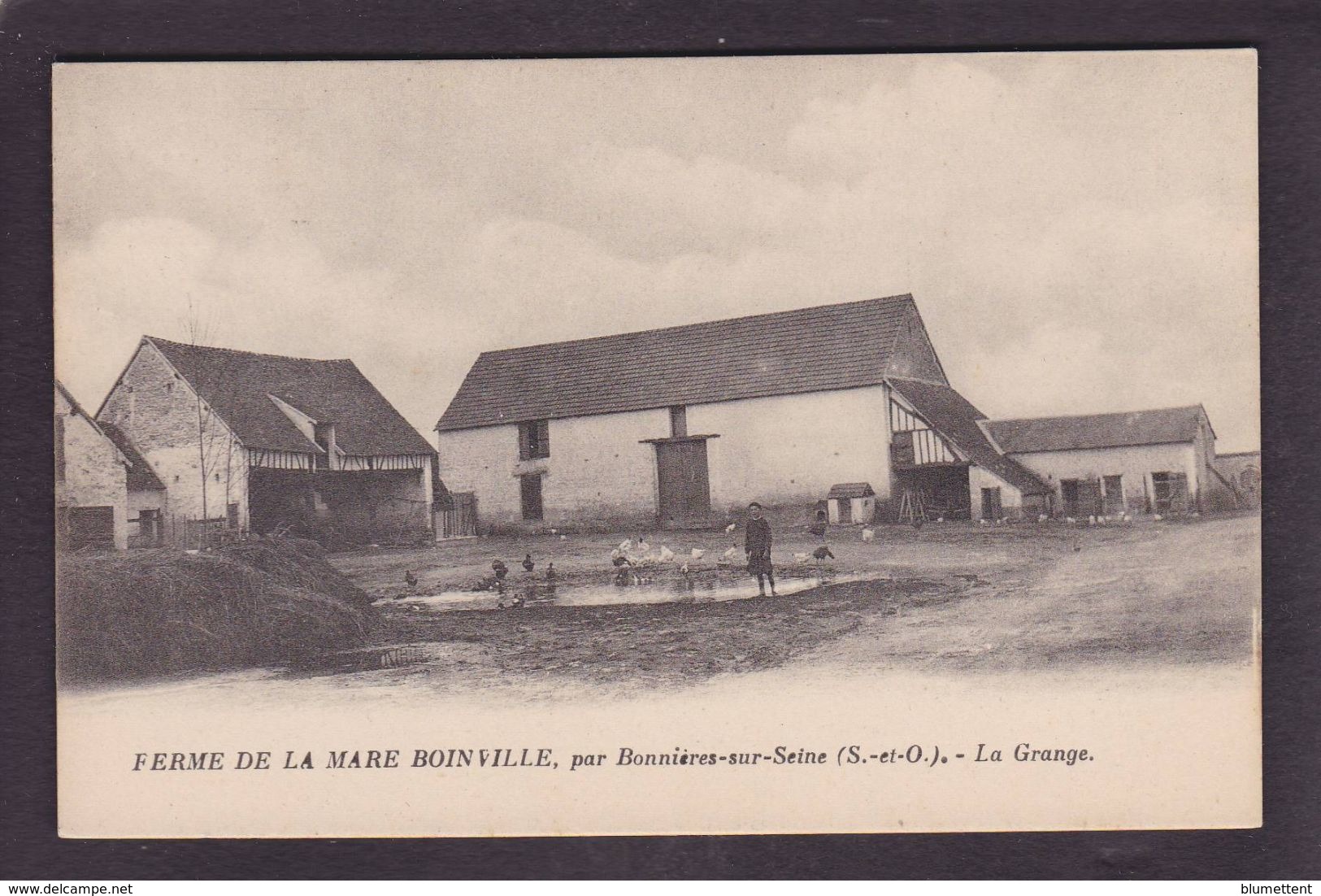 CPA Ferme La Mare Boinville Par Bonnières Sur Seine Yvelines Non Circulé - Farms