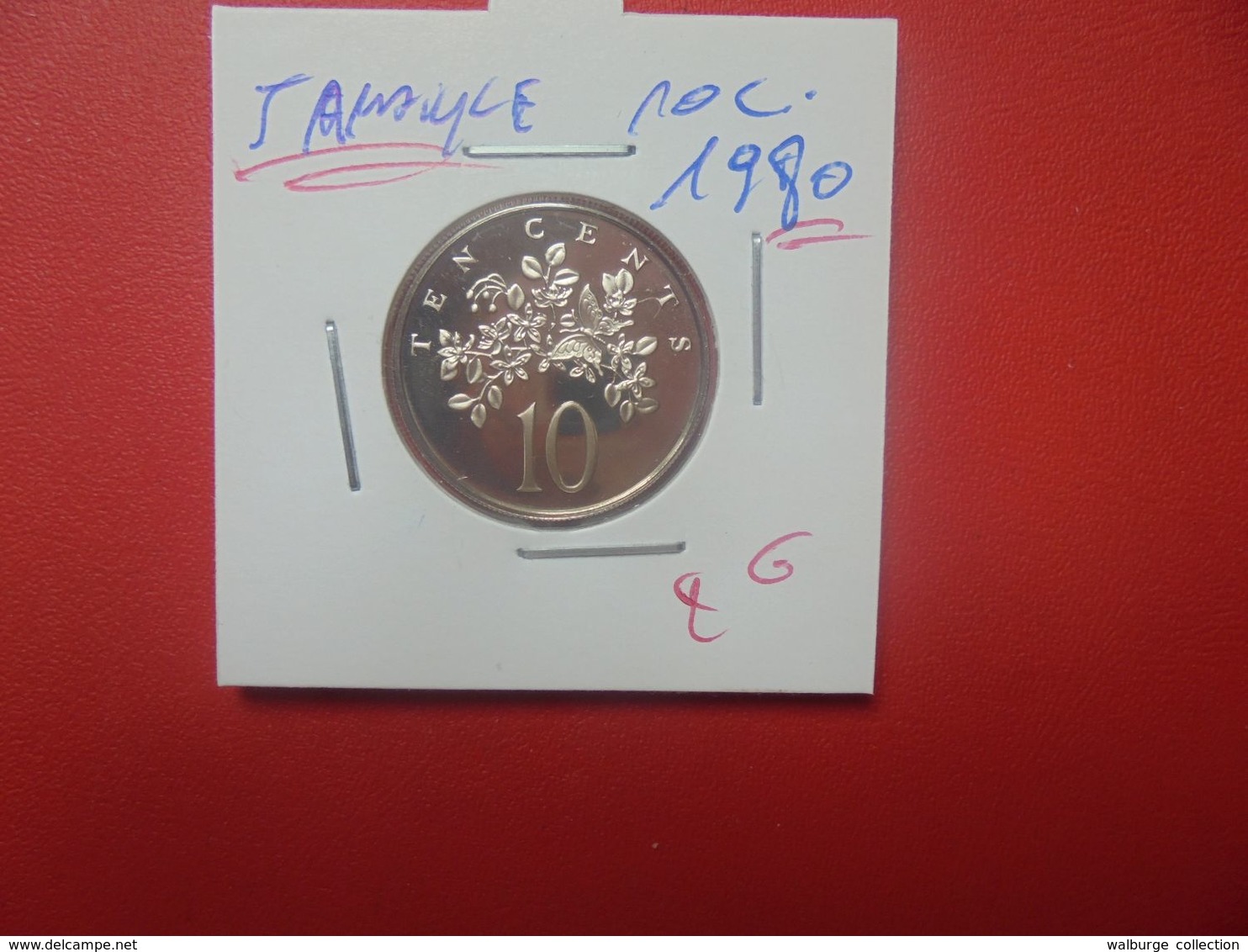 JAMAIQUE 10 CENTS 1980 QUALITE FDC (A.10) - Jamaique