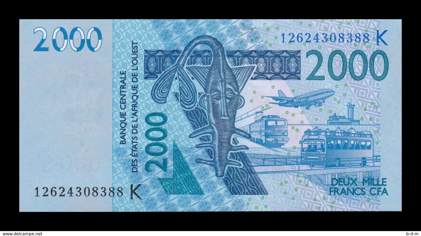 West African St. Senegal 2000 Francs 2012 Pick 716Kl SC UNC - Sénégal