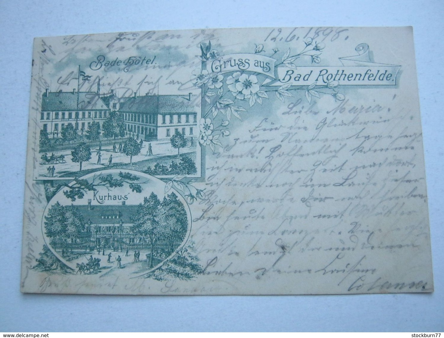 Ansichtskarte Aus  BAD ROTHENFELDE , Vorläufer  1898 - Bad Rothenfelde