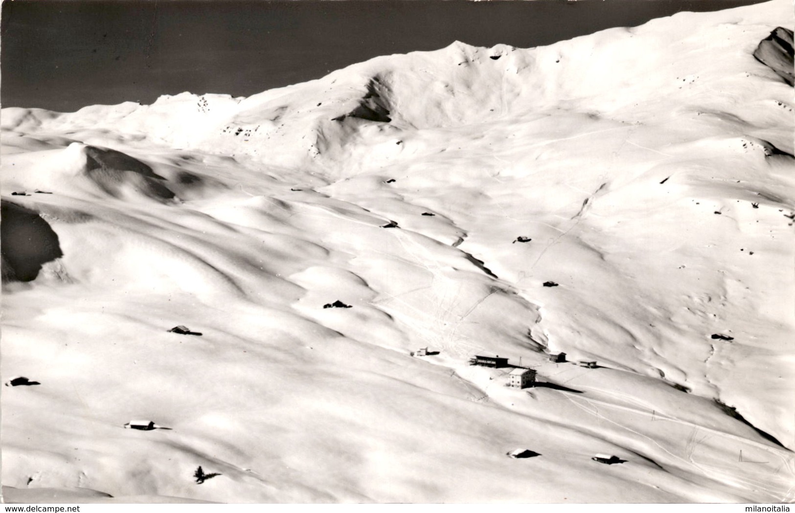 Parsenn - Skihaus Arflina, Fideriser Heuberge Gegen Arflina-Furka (039-16) * 29. 12. 1962 - Fideris