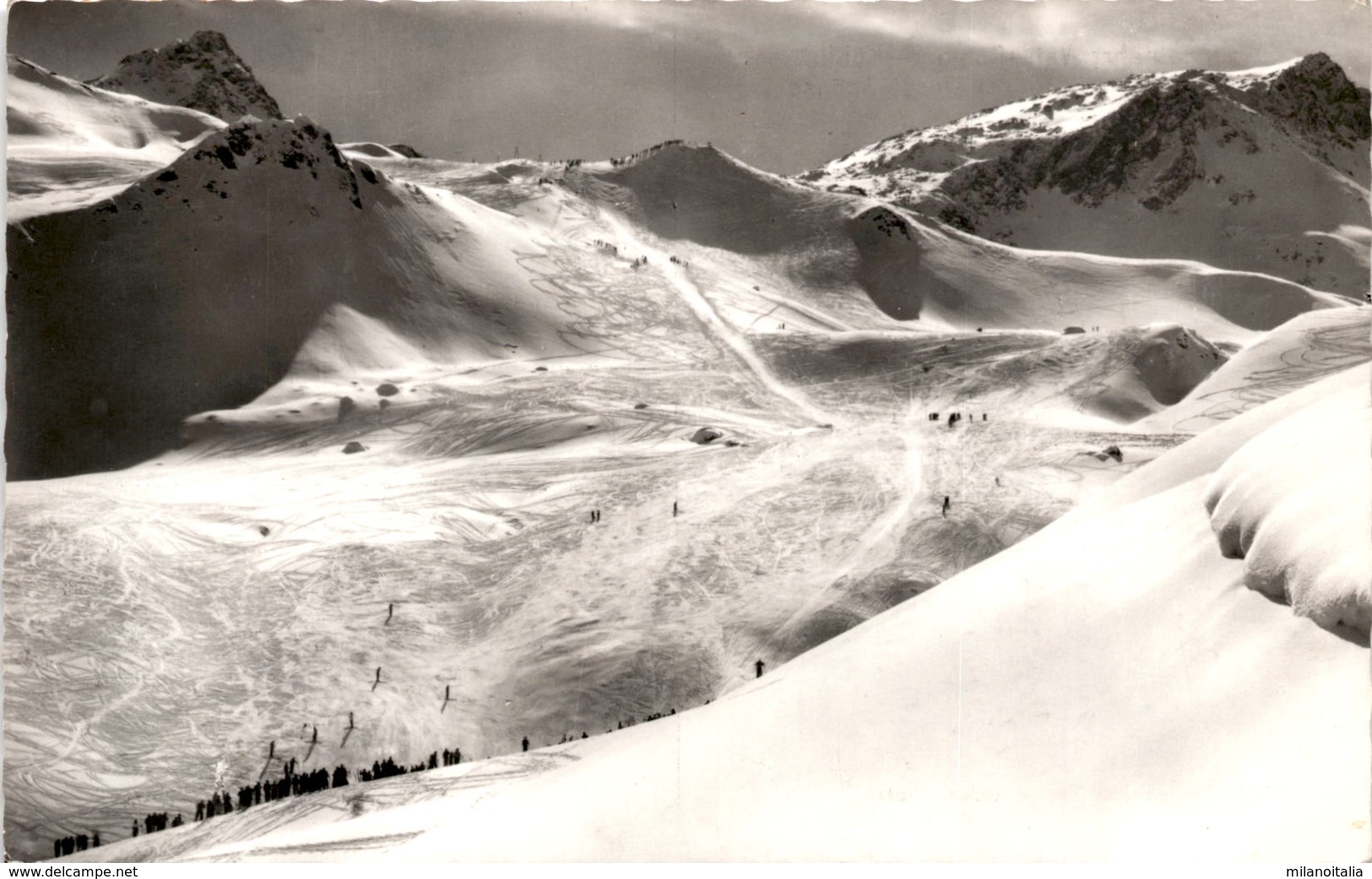 Parsennabfahrt Weissfluhjoch-Küblis (362) * 4. 1. 1965 - Küblis