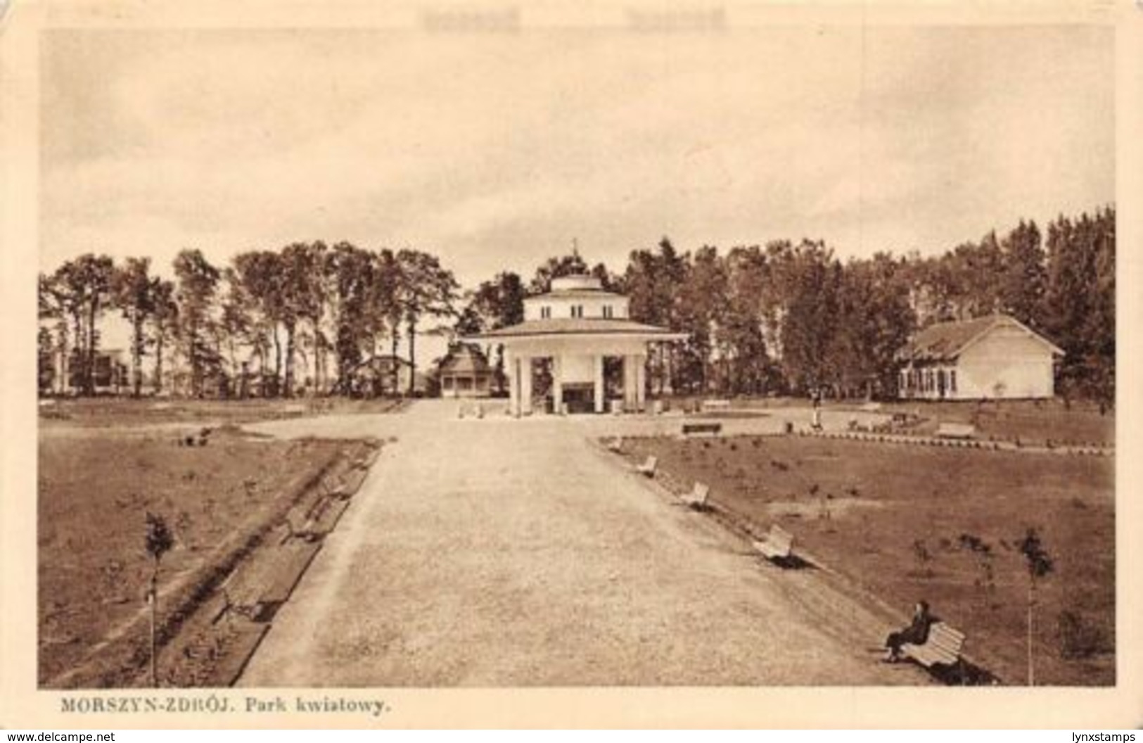 Ukraine Morszyn-Droj Park Kwiatowy Benches Promenade - Ukraine