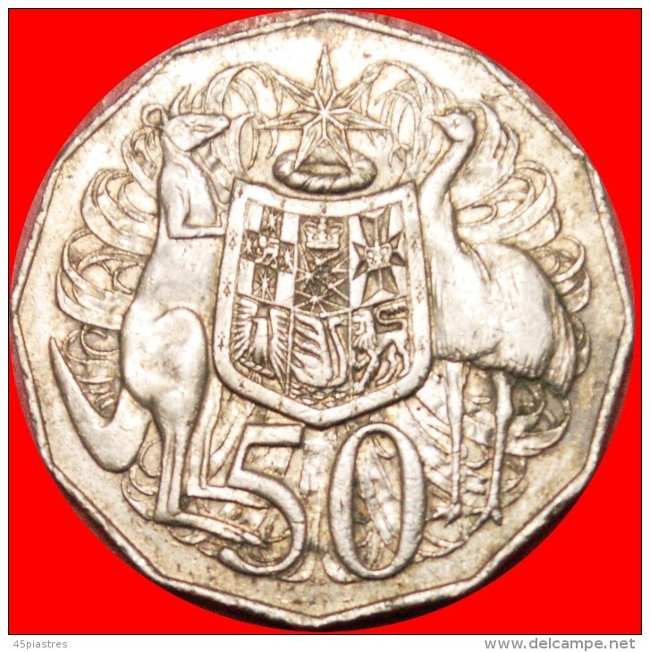 · KANGAROO: AUSTRALIA &#9733; 50 CENTS 1974! LOW START&#9733; NO RESERVE! - 50 Cents