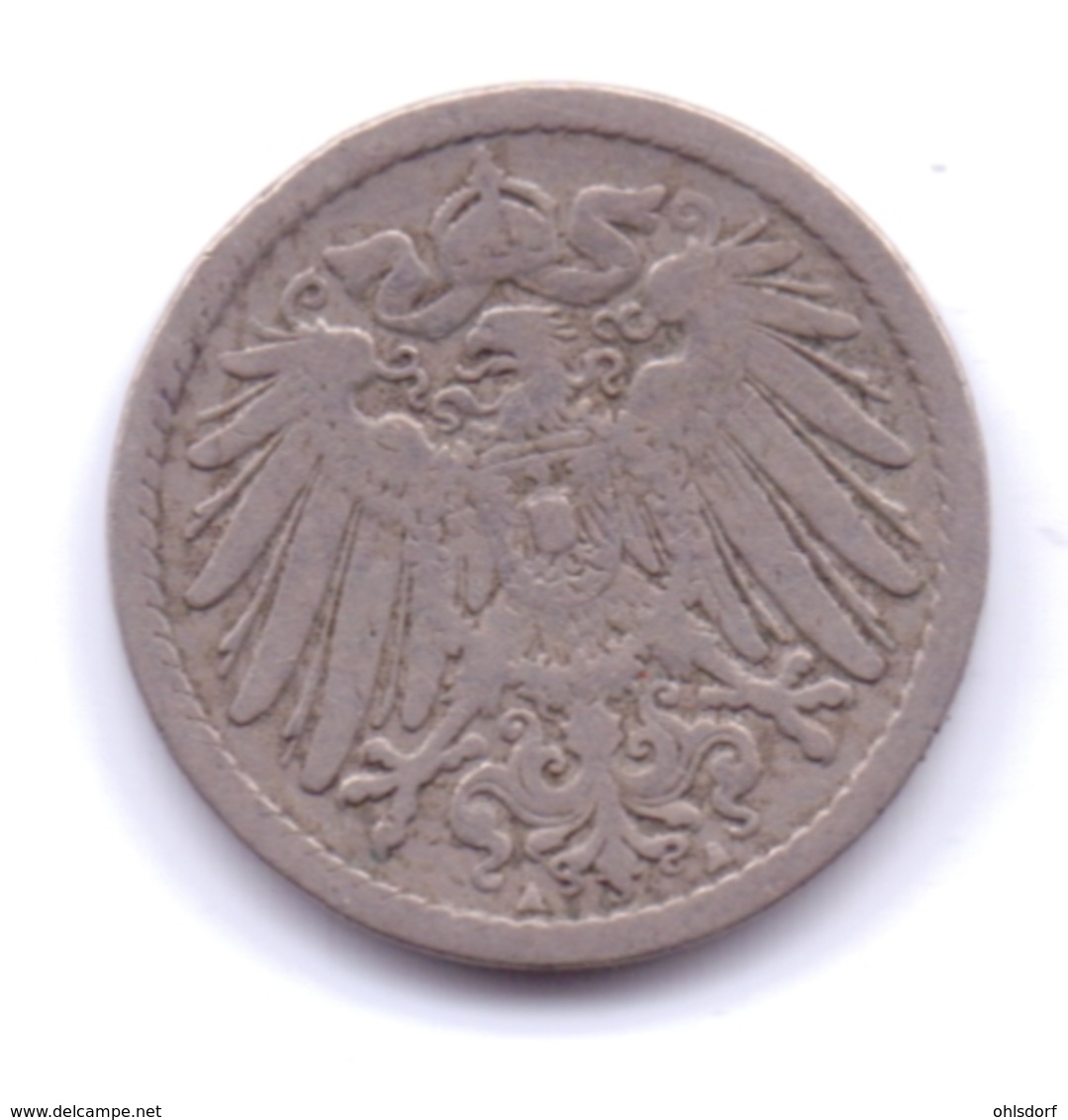 DEUTSCHES REICH 1892 A: 5 Pfennig, KM 11 - 5 Pfennig