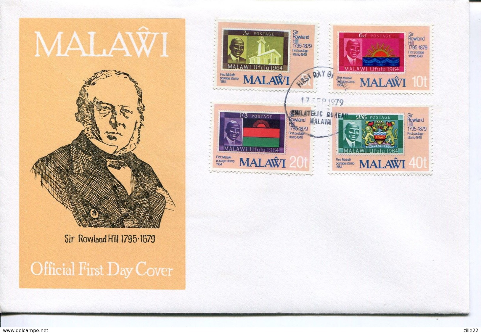 Malawi Mi# 332-5 Used On FDC - Stamp On Stamp - Malawi (1964-...)