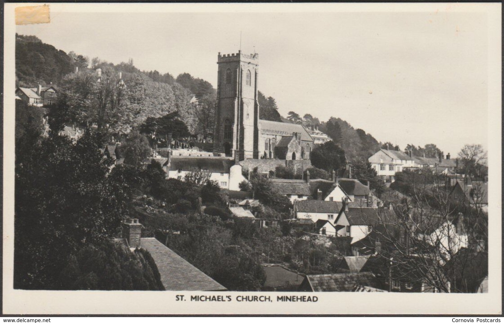 St Michael's Church, Minehead, Somerset, 1950s - Blackmore RP Postcard - Minehead