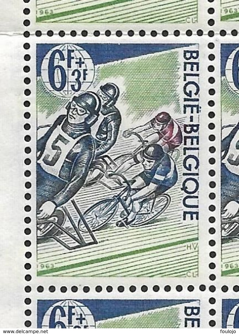 1258-V En Bande Verticale De 10 Timbres - T21 Roue Bleue (Alb. Noir N° 22) - Sonstige & Ohne Zuordnung