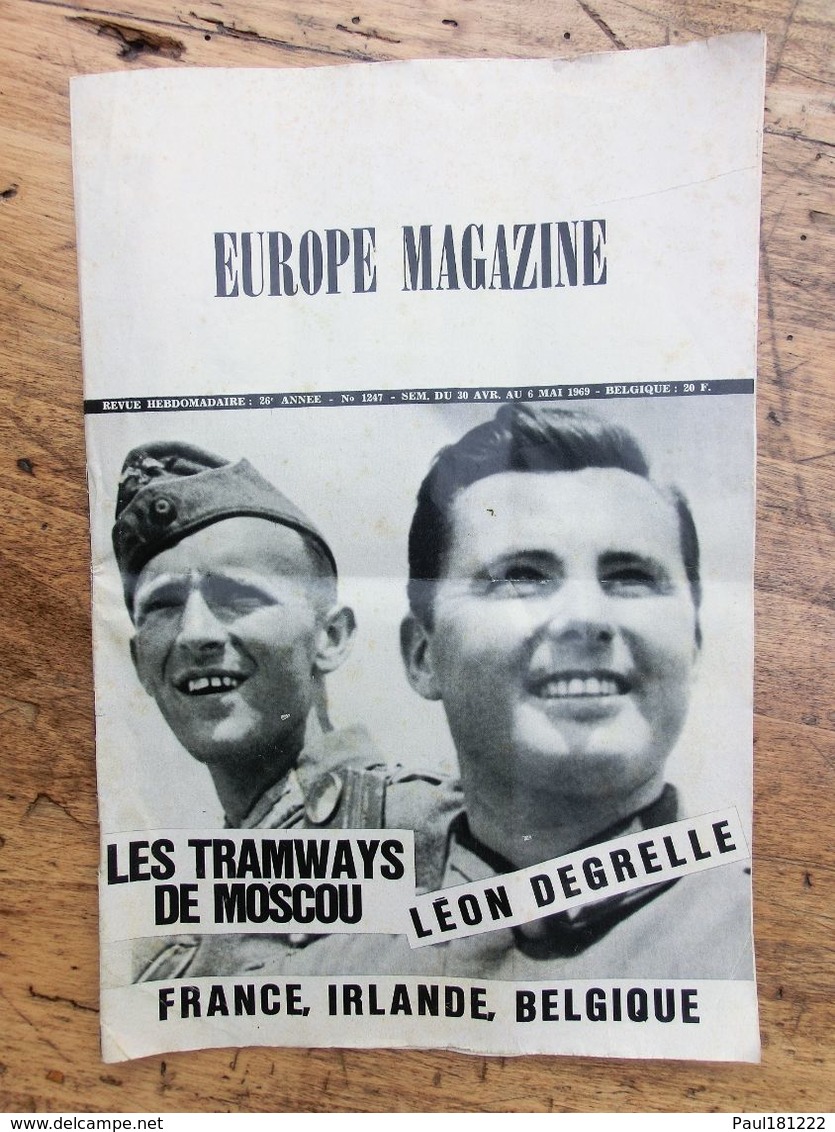 Europe Magazine, N°1247, Mai 1969, Léon Degrelle, Etc... Voir Description - History