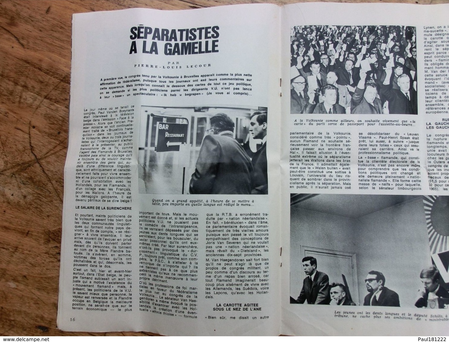 Europe Magazine, n°1247, Mai 1969, Léon Degrelle, etc... voir description