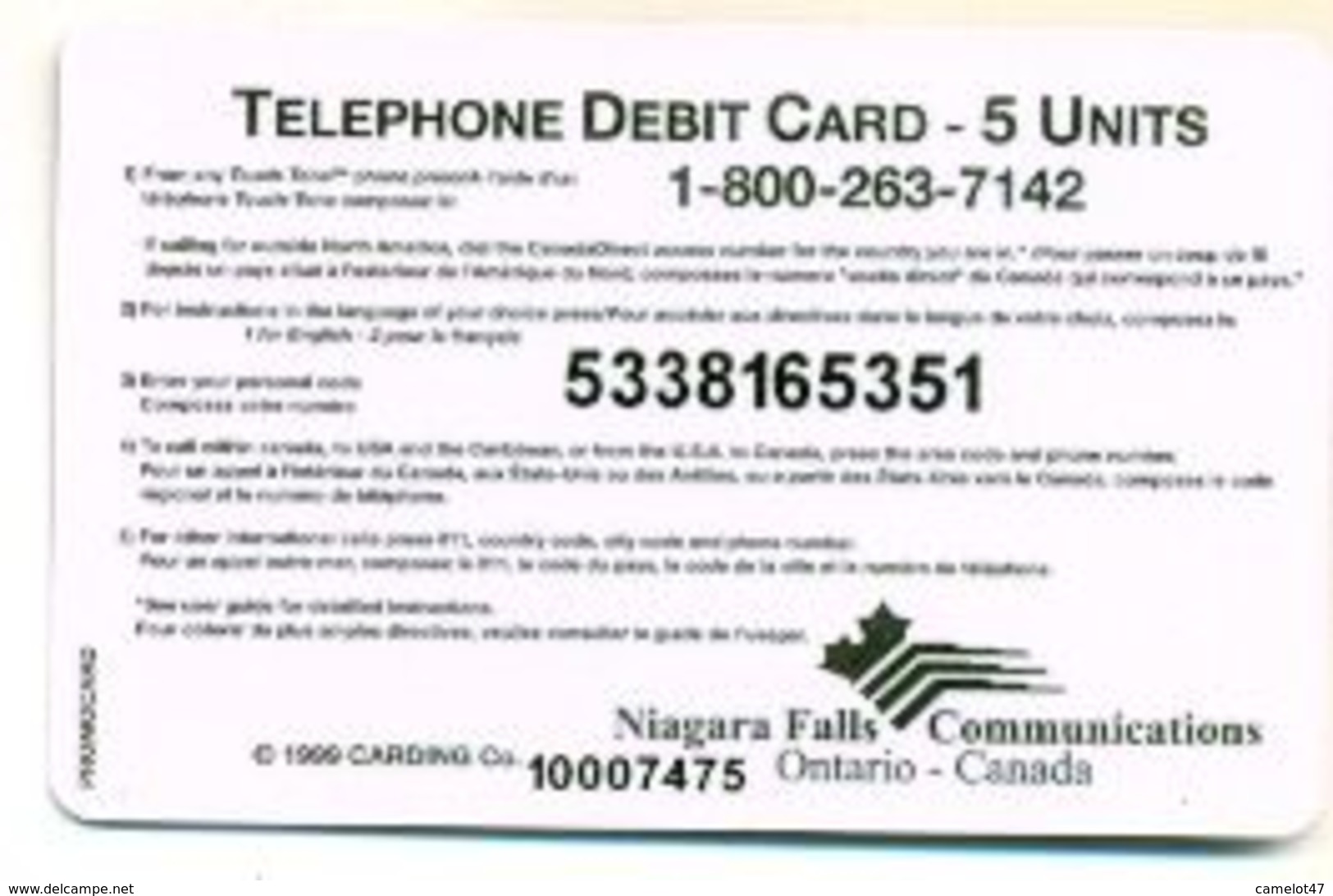 Looney Tunes, $5,Canada, 4 Prepaid Calling Cards, PROBABLY FAKE, # Wb-1 - Rompecabezas