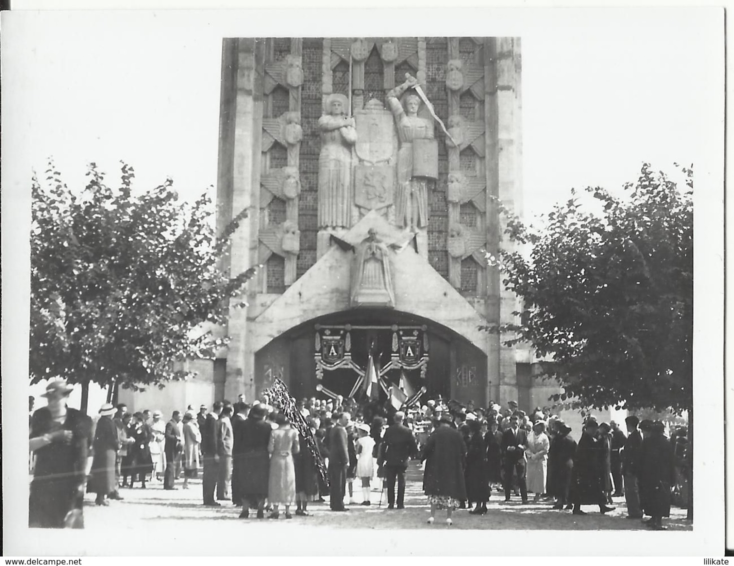 78. Yvelines - ELISABETHVILLE-sur-SEINE - Photo 11 X 8.5 - Service Religieux En Mémoire De La Reine Astrid Le 8-9-1935 - Andere & Zonder Classificatie