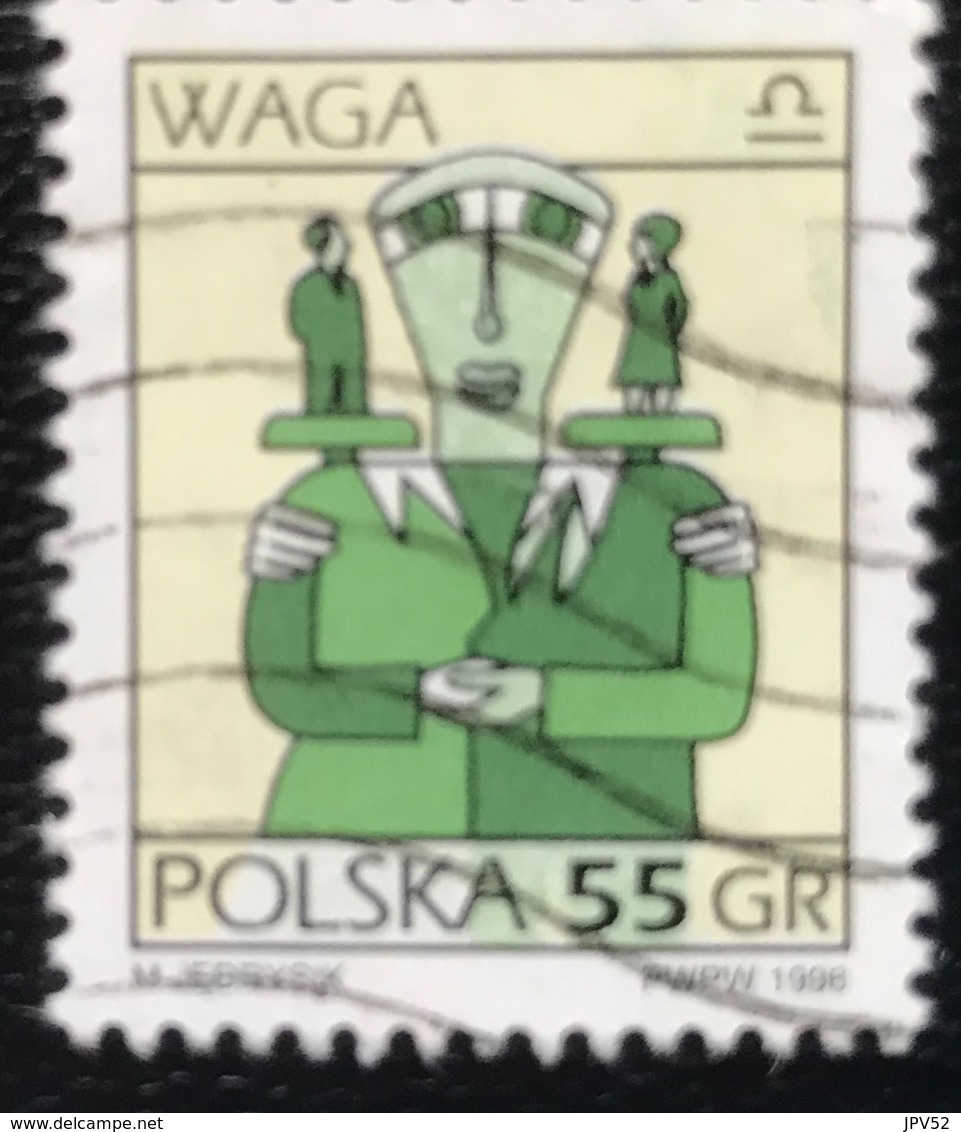 Polska - Poland - Polen - P1/6 - (°)used - Symbolen Van De Dierenriem - Michel Nr. 3597 - Weegschaal - Astrologie