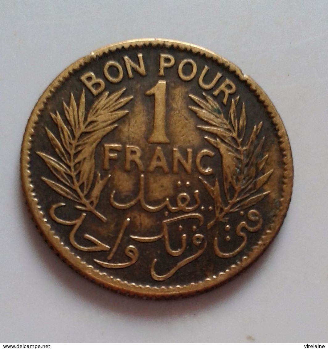 TUNISIE BON POUR 1 FRANC 1926 (B17 01) - Tunesië