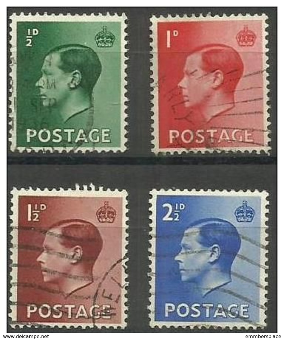 GB - 1936 King  Edward VIII Used      Sc 230-3 - Usados