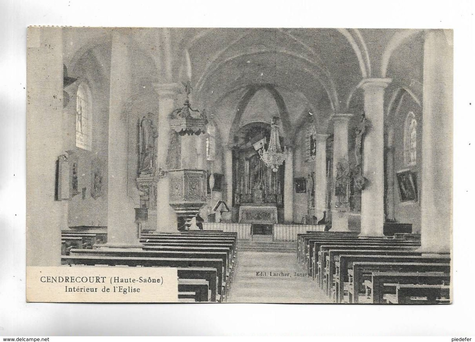 70 - CENDRECOURT ( Haute-Saône ) - Intérieur De L' église - Sonstige & Ohne Zuordnung