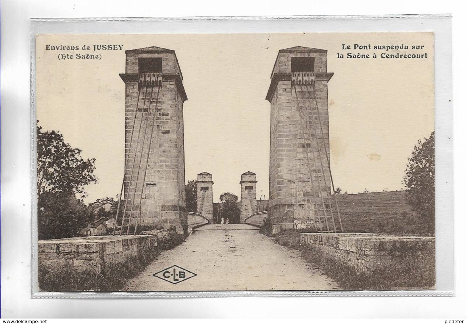 70 - Environs De JUSSEY ( Hte-Saône ) Le Pont Suspendu Sur La Saône à CENDRECOURT - Autres & Non Classés